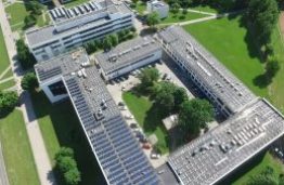 The solar energy plant installed in KTU campus will reduce the annual CO² emissions by 6 tonnes