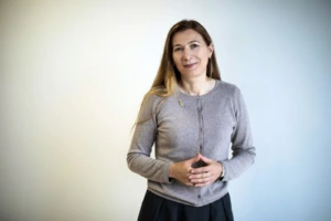 KTU scientist Vaičiukynienė against white bacground